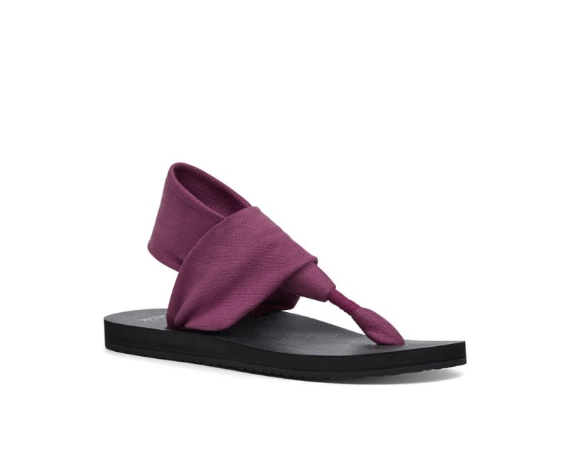 Sanuk Sling St Vegan Women's Sandals Purple | Canada 88EBC